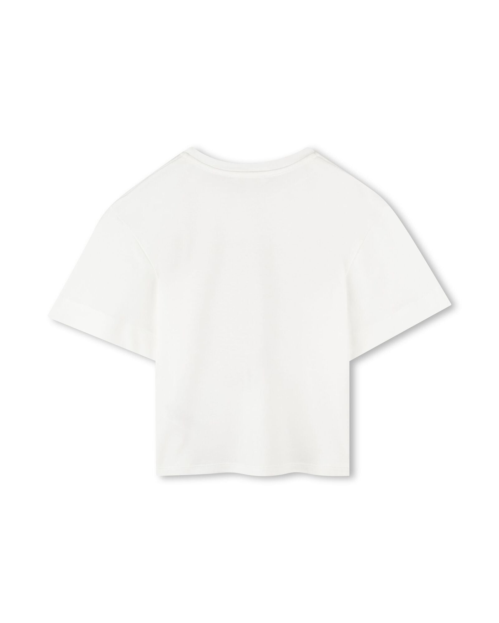 T-shirt impression spirales en coton - Off White