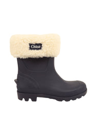 Bottes de pluie à polaire - Bleu Amiral