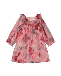 Robe zippée à motif en laine - Rose Vert