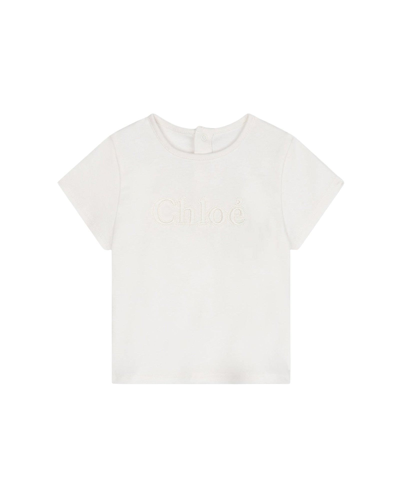 Short-sleeved cotton T-shirt - Off White