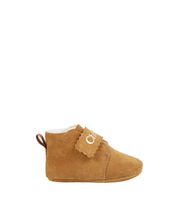 Leather slippers - Camel