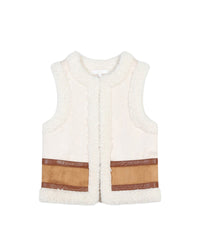 Sleeveless wool waistcoat - Mustang