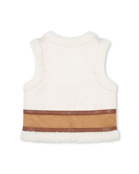 Sleeveless wool waistcoat - Mustang
