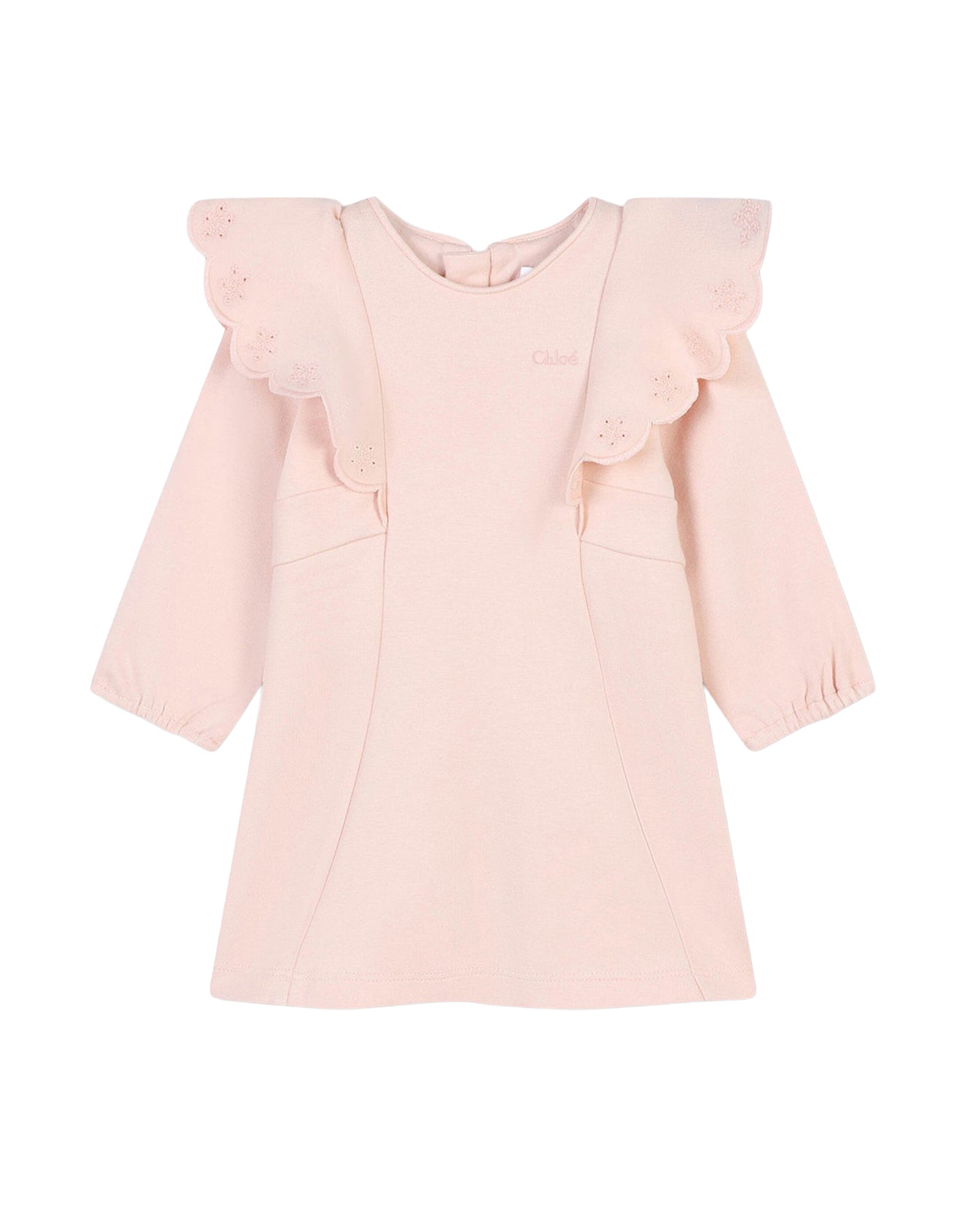 Robe à volants en coton - Bois de Rose