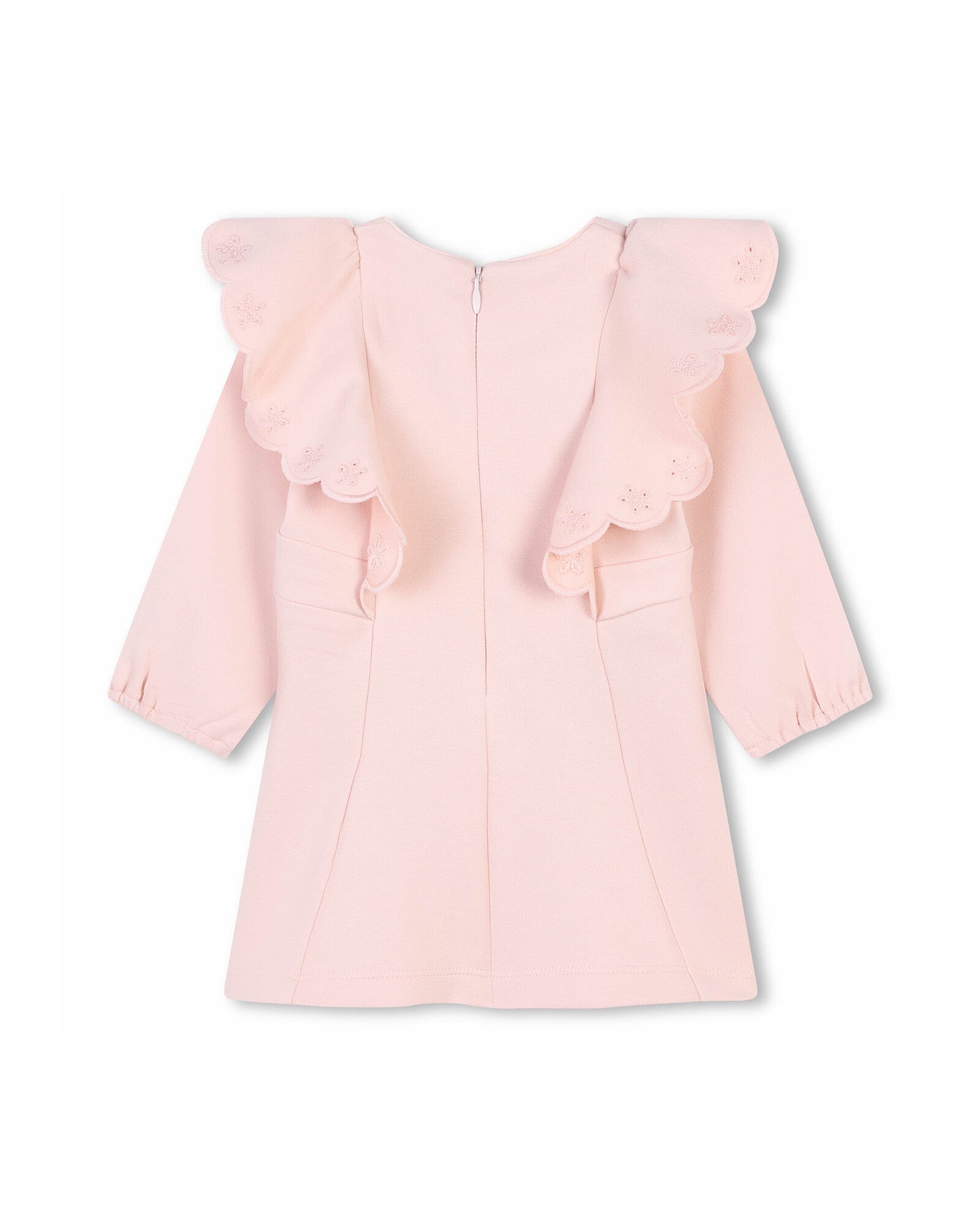 Robe à volants en coton - Bois de Rose