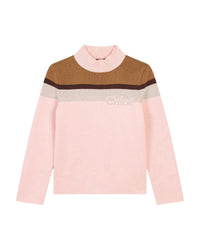 Pull à rayures en coton - Bois de Rose
