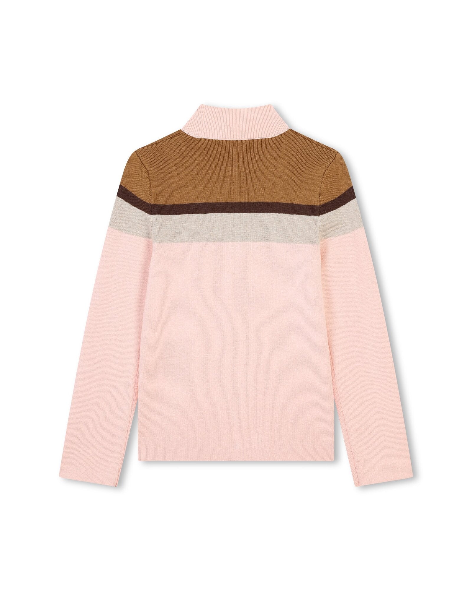 Pull à rayures en coton - Bois de Rose