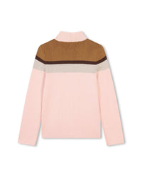 Pull à rayures en coton - Bois de Rose