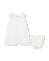 Robe bloomer en soie mélangée - Off White
