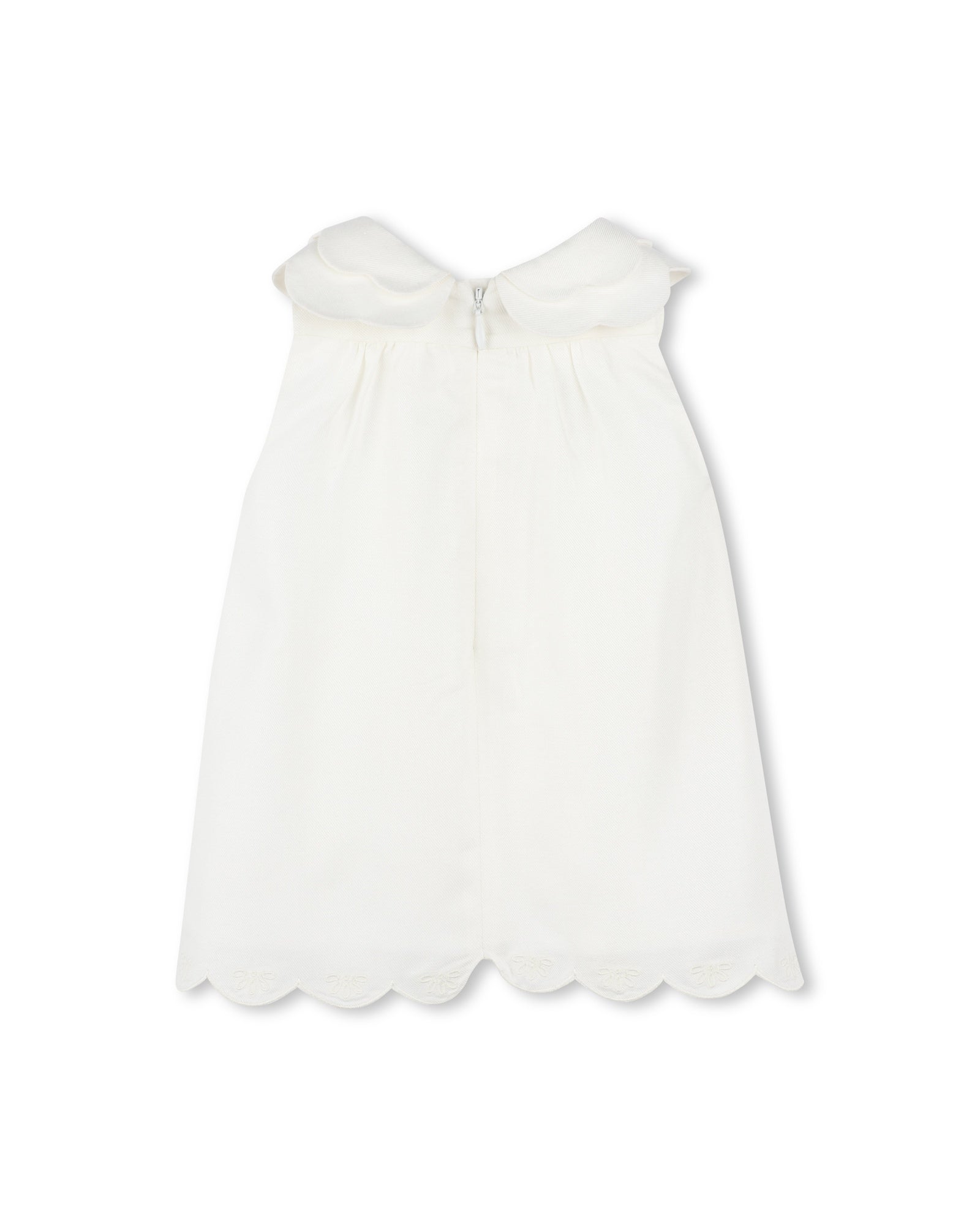 Robe bloomer en soie mélangée - Off White