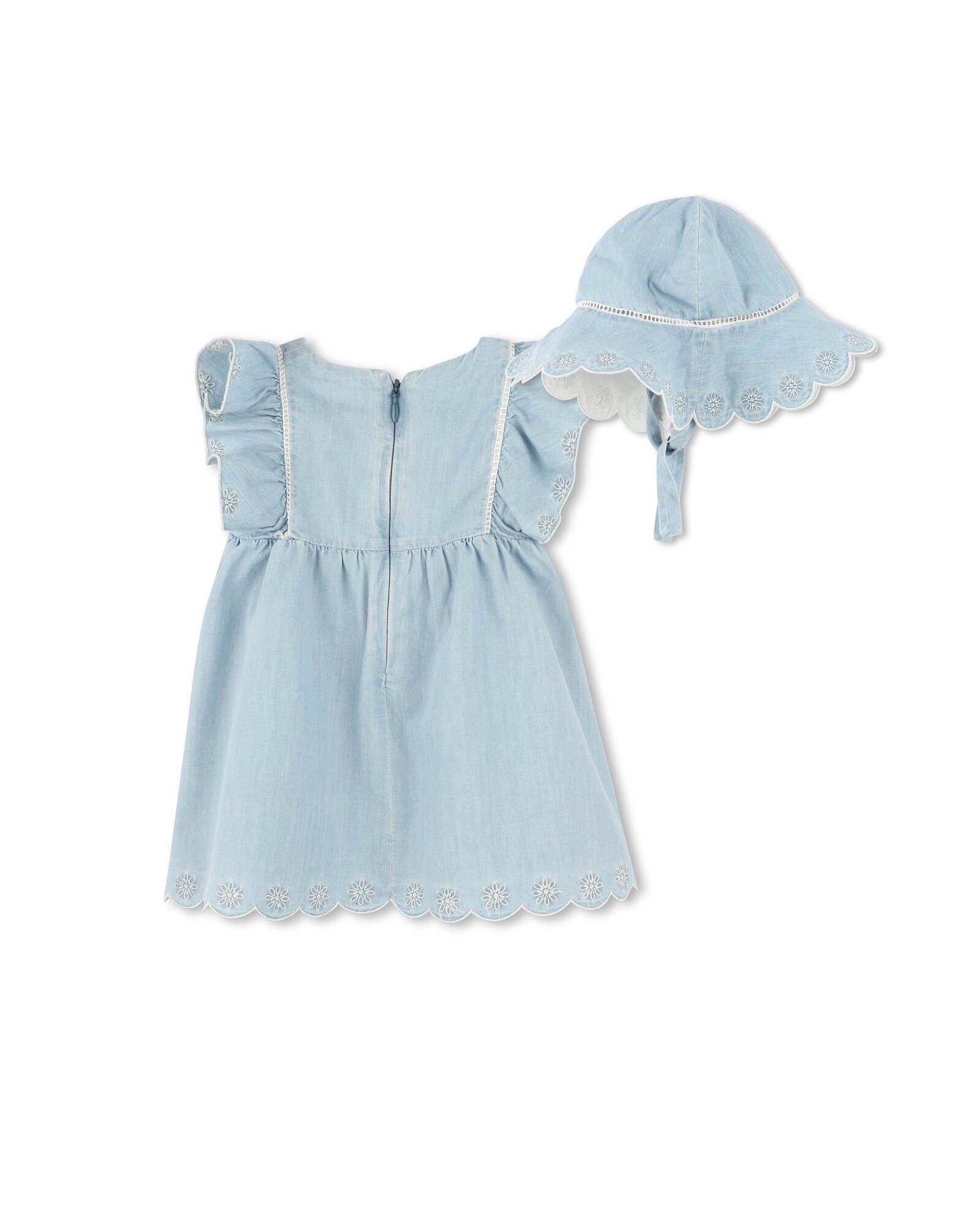 Denim hat and dress set - Chambray