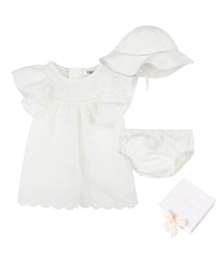 3-piece silk blend set - Off White