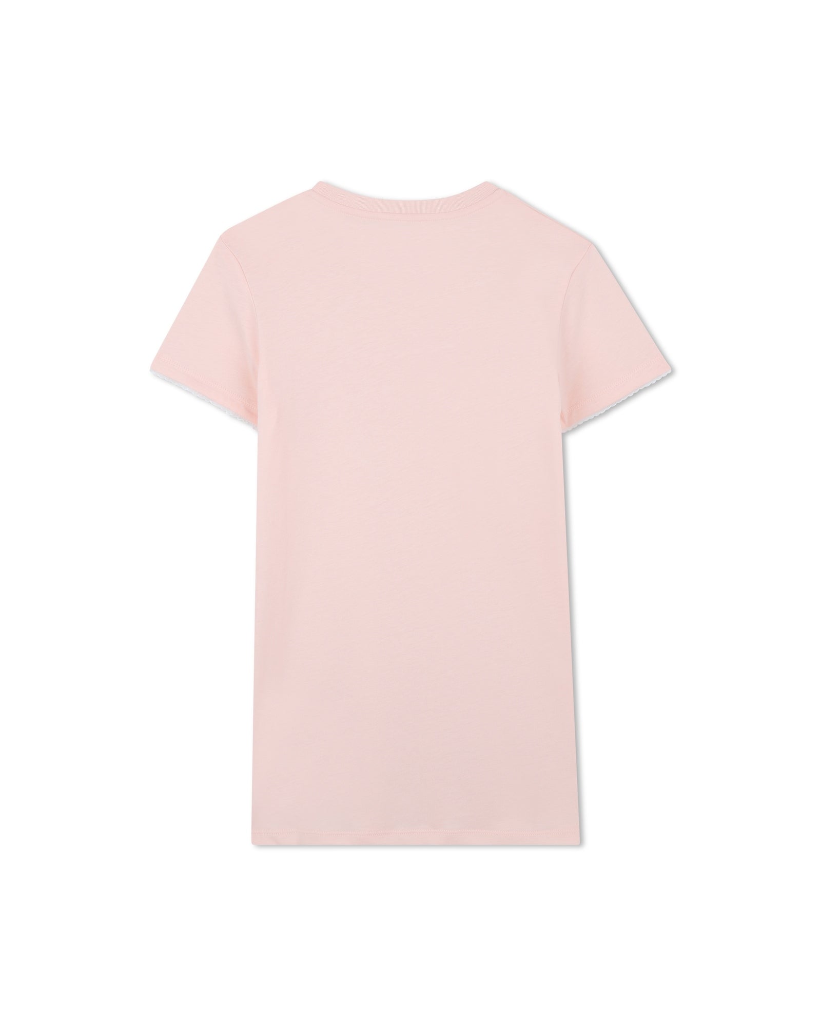 Short-sleeved cotton dress - Petal Pink