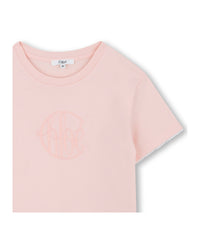 Short-sleeved cotton dress - Petal Pink