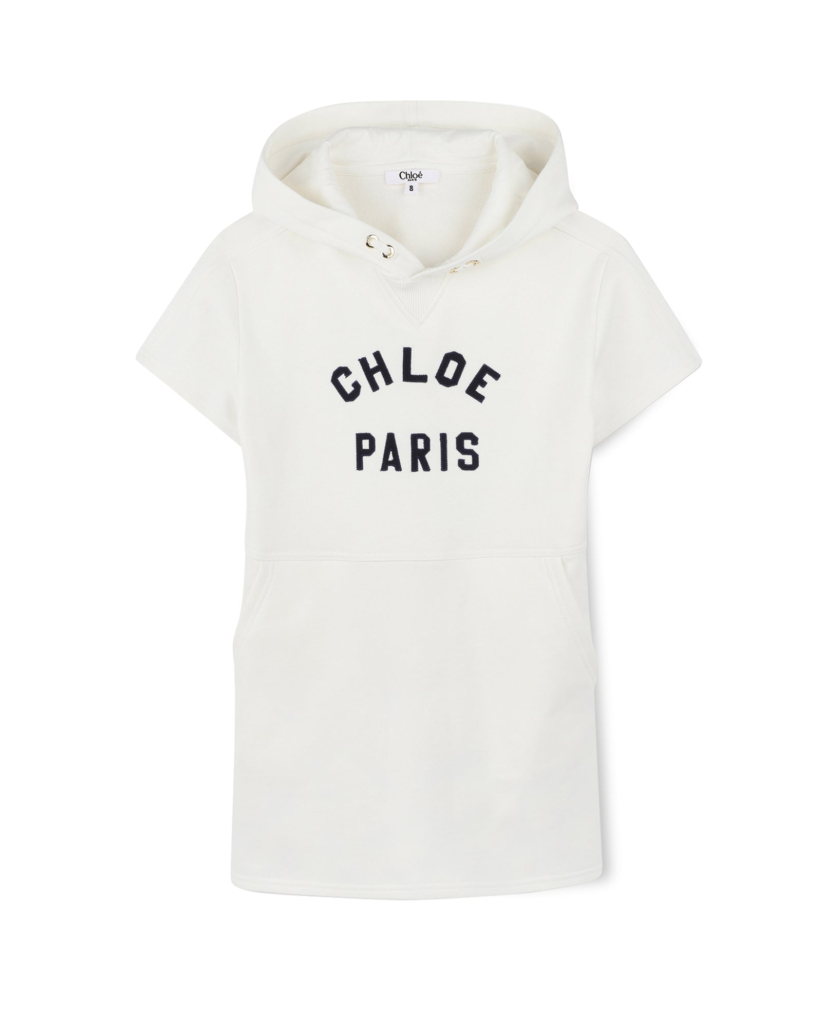 Robe à manches courtes en coton - Off White