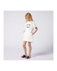 Robe à manches courtes en coton - Off White
