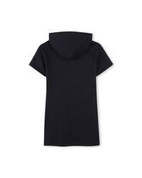 Robe à manches courtes en coton - Bleu Amiral