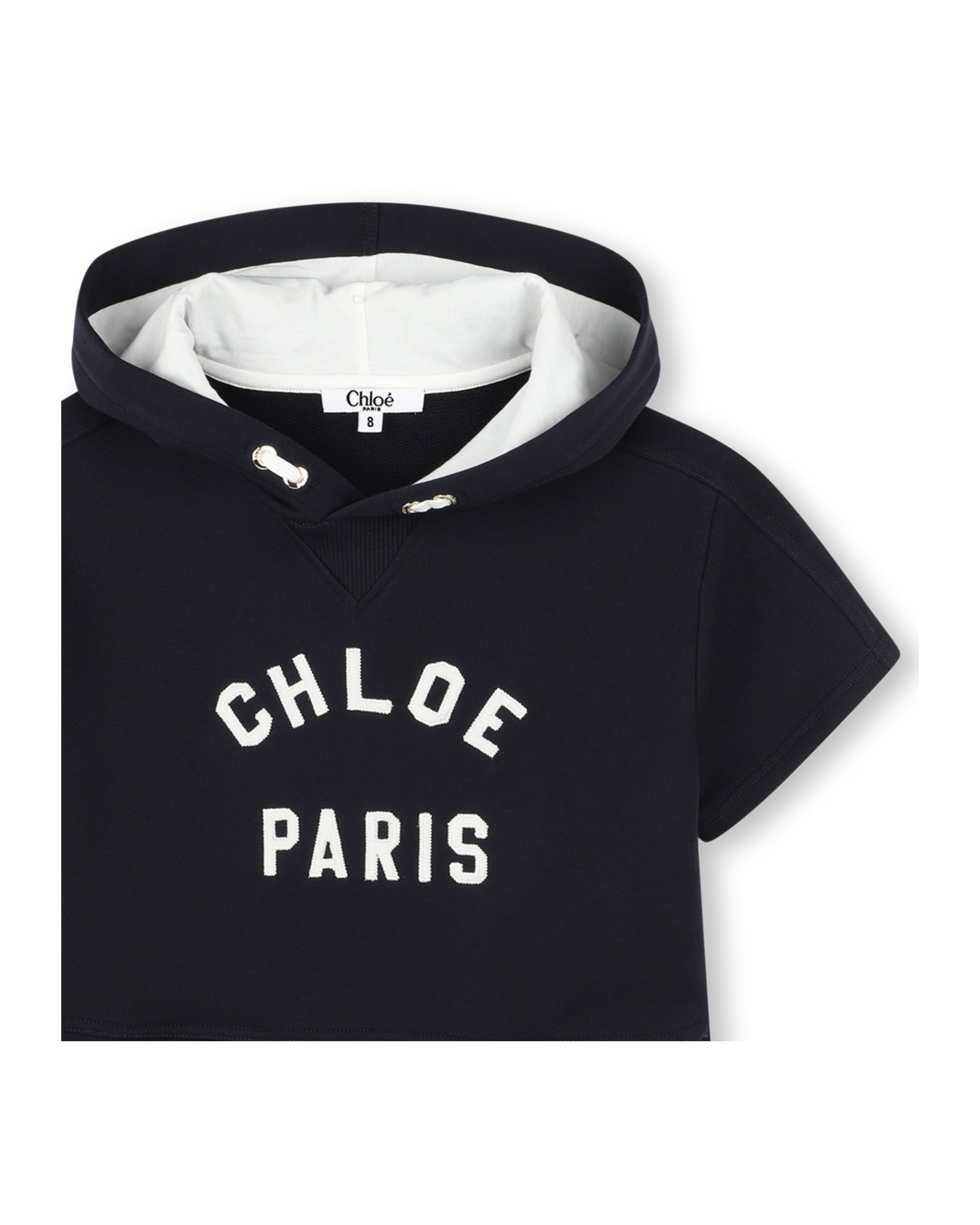 Robe à manches courtes en coton - Bleu Amiral