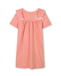 Robe à manches courtes - Corail