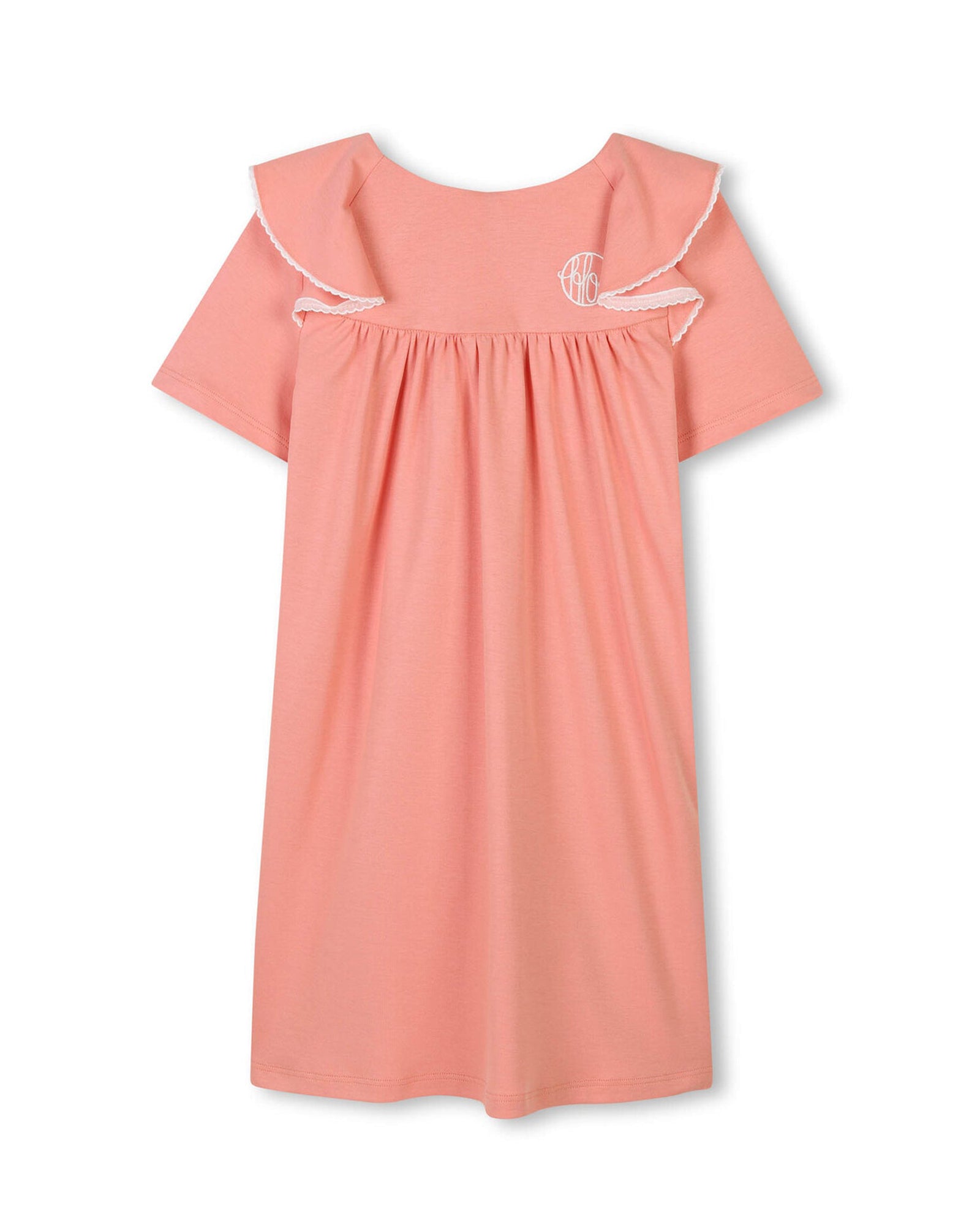 Robe à manches courtes - Corail