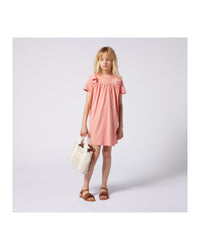 Robe à manches courtes - Corail