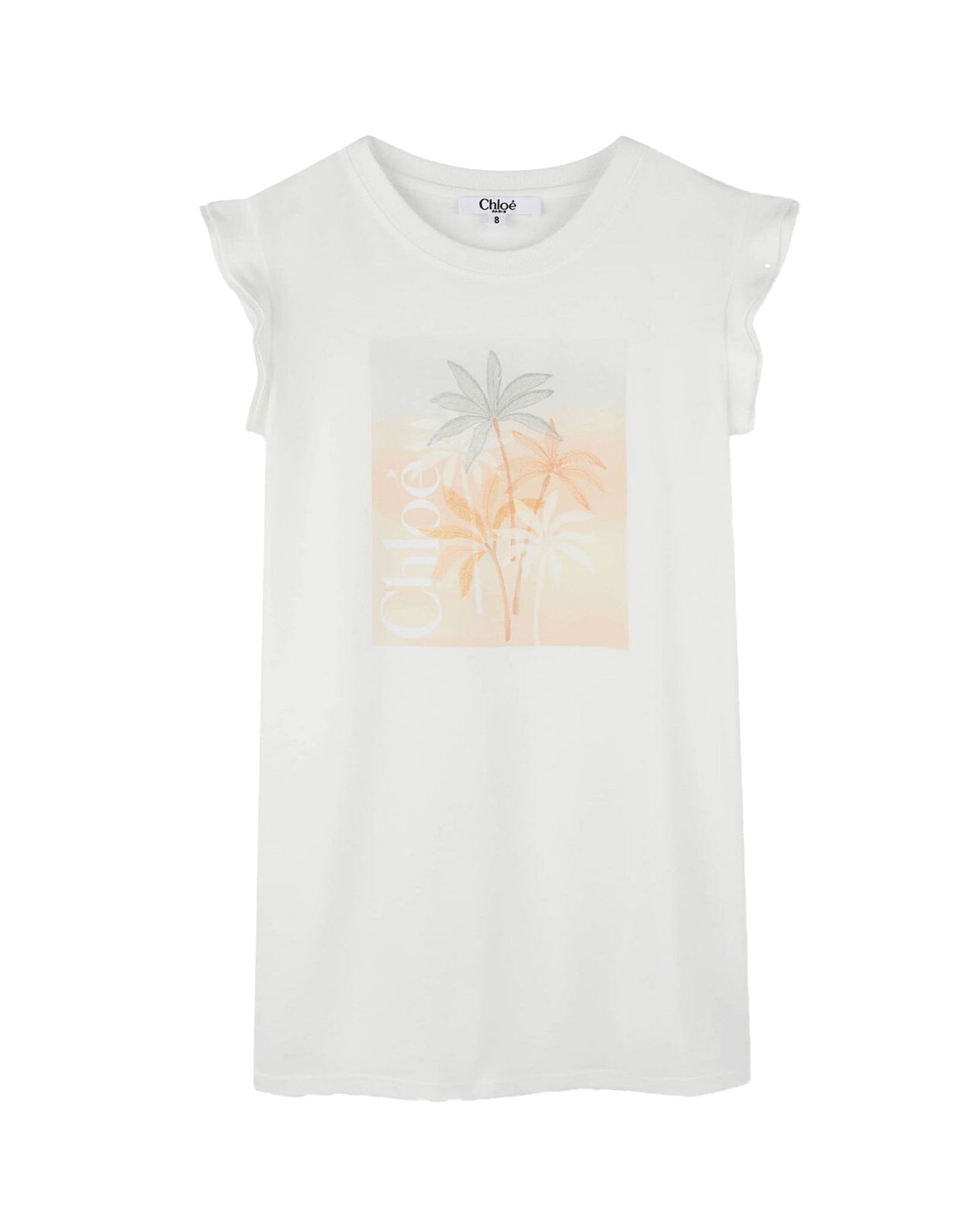 Robe à manches courtes en coton - Off White