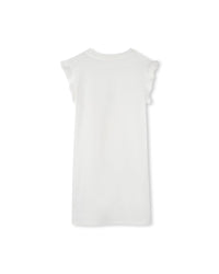 Robe à manches courtes en coton - Off White