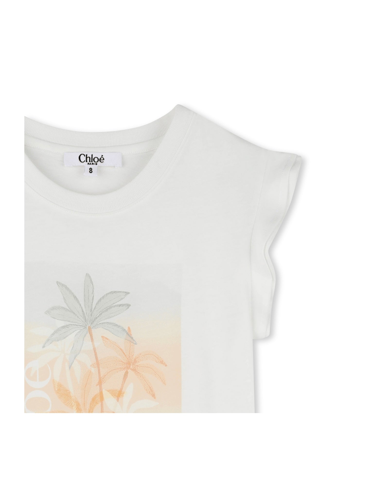 Robe à manches courtes en coton - Off White