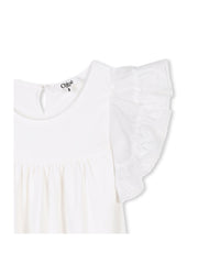 Robe à manches courtes - Offwhite