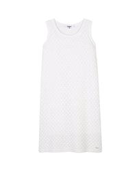 Robe longue sans manches en coton - Off White
