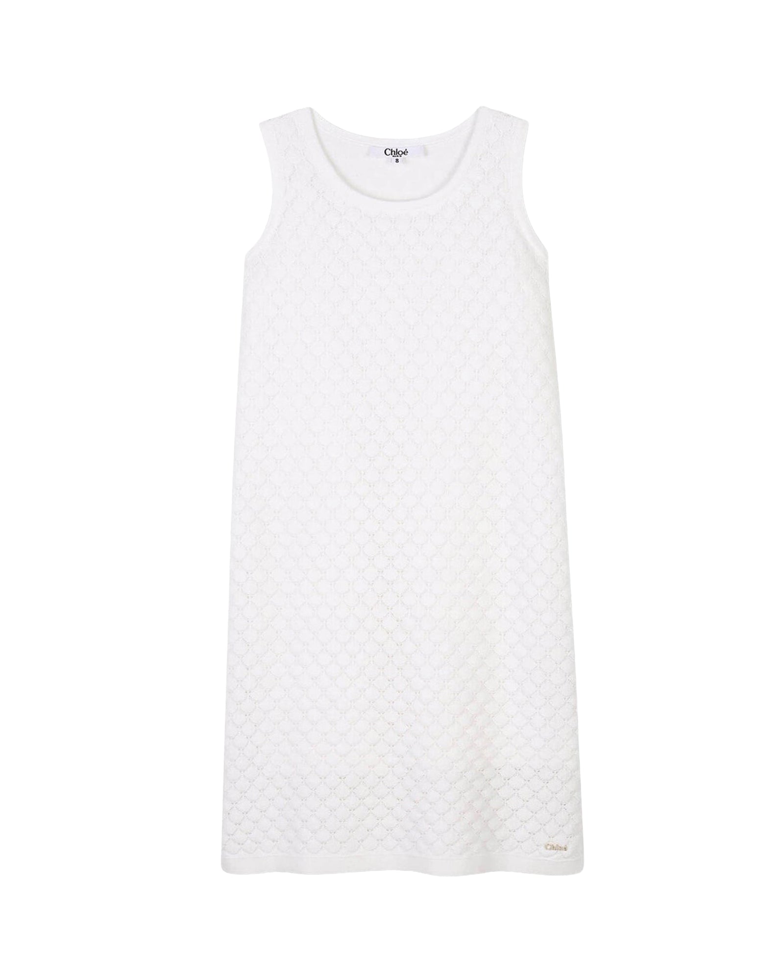 Robe longue sans manches en coton - Off White