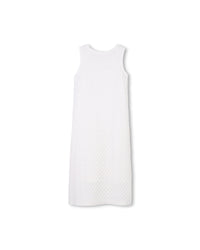 Robe longue sans manches en coton - Off White