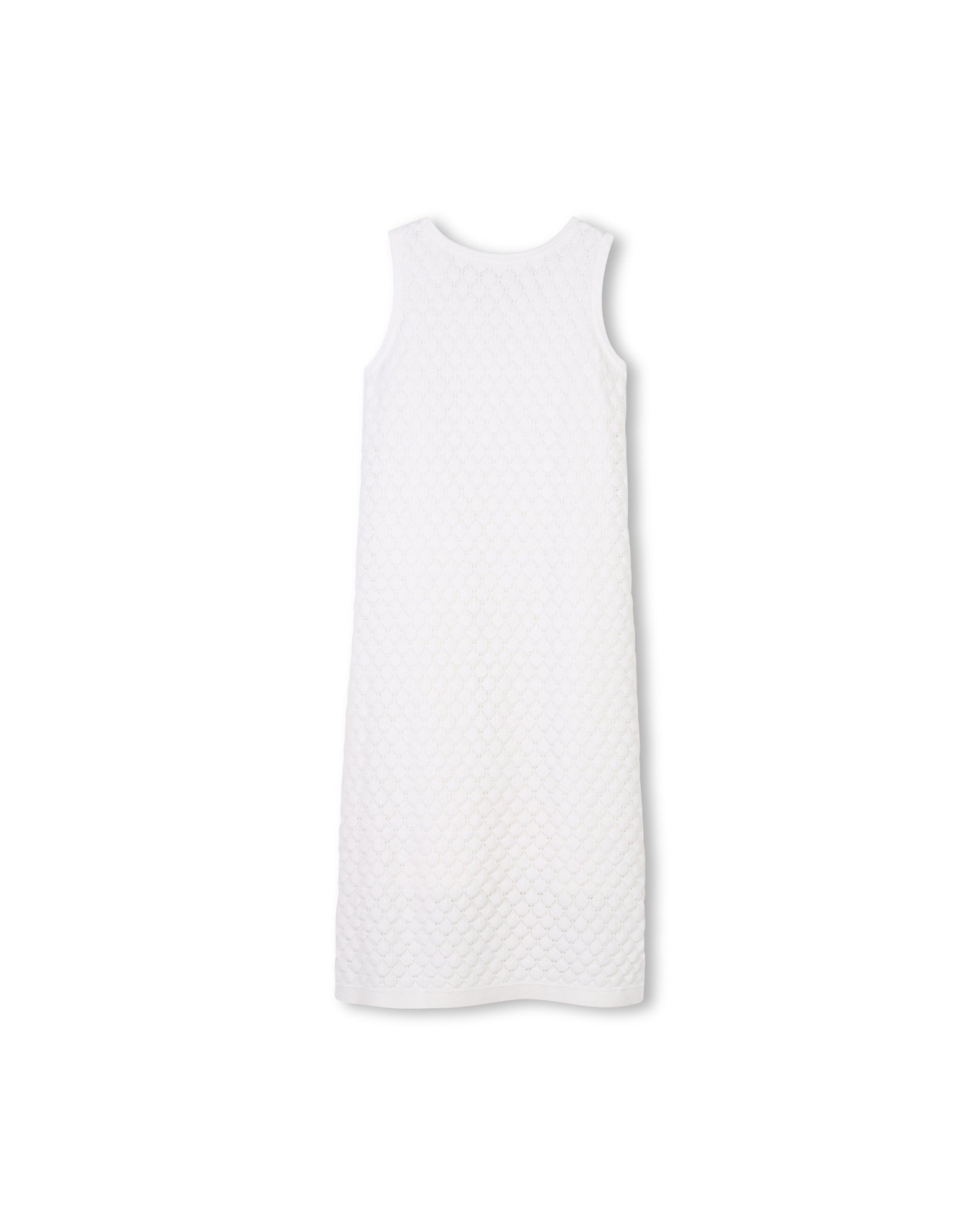 Robe longue sans manches en coton - Off White
