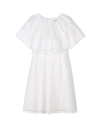 Robe à manches courtes en coton - Off White