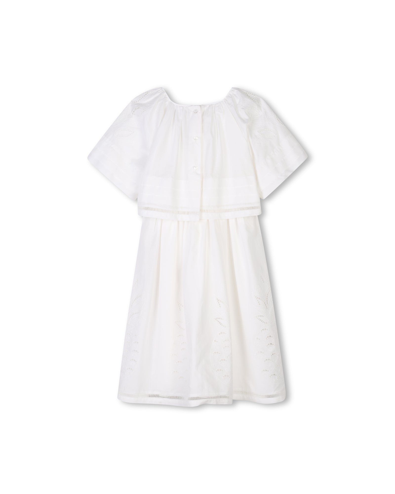 Robe à manches courtes en coton - Off White