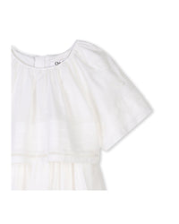 Robe à manches courtes en coton - Off White