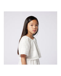 Robe à manches courtes en coton - Off White