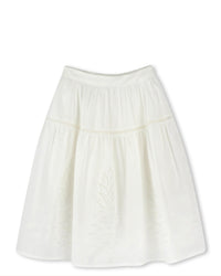 Jupe à taille élastiquée - Offwhite