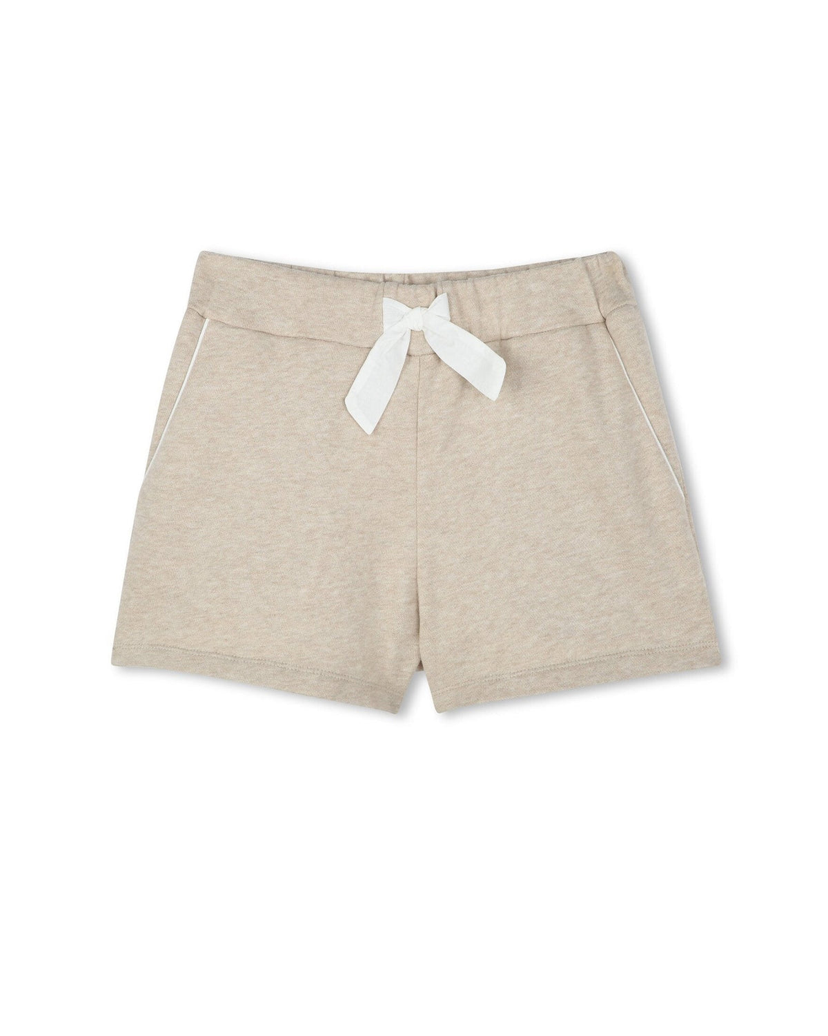 Short à taille élastiquée - Beige Foncé