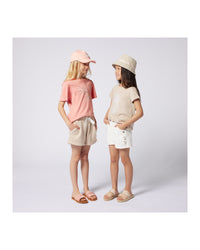 Short à taille élastiquée - Beige Foncé