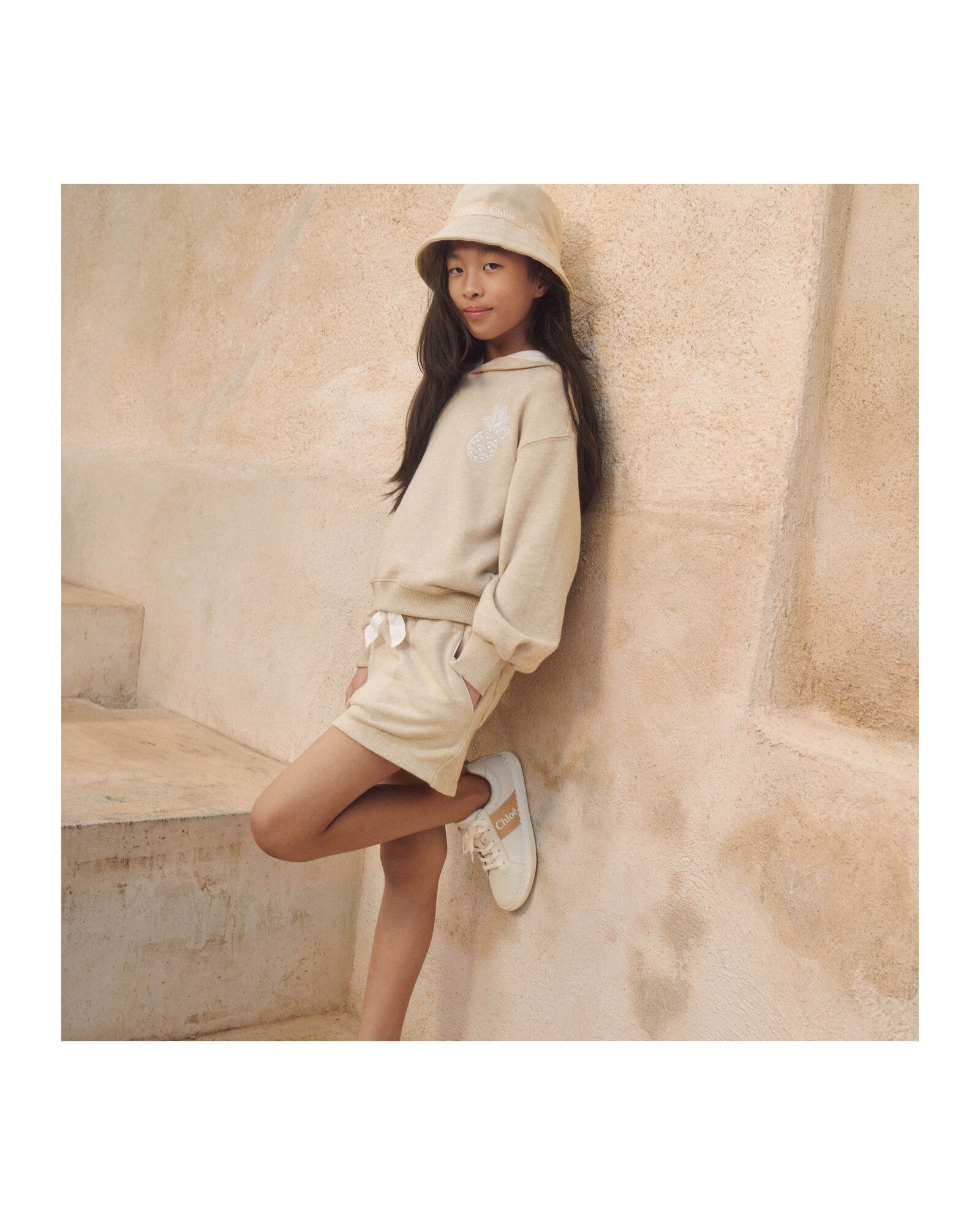 Short à taille élastiquée - Beige Foncé