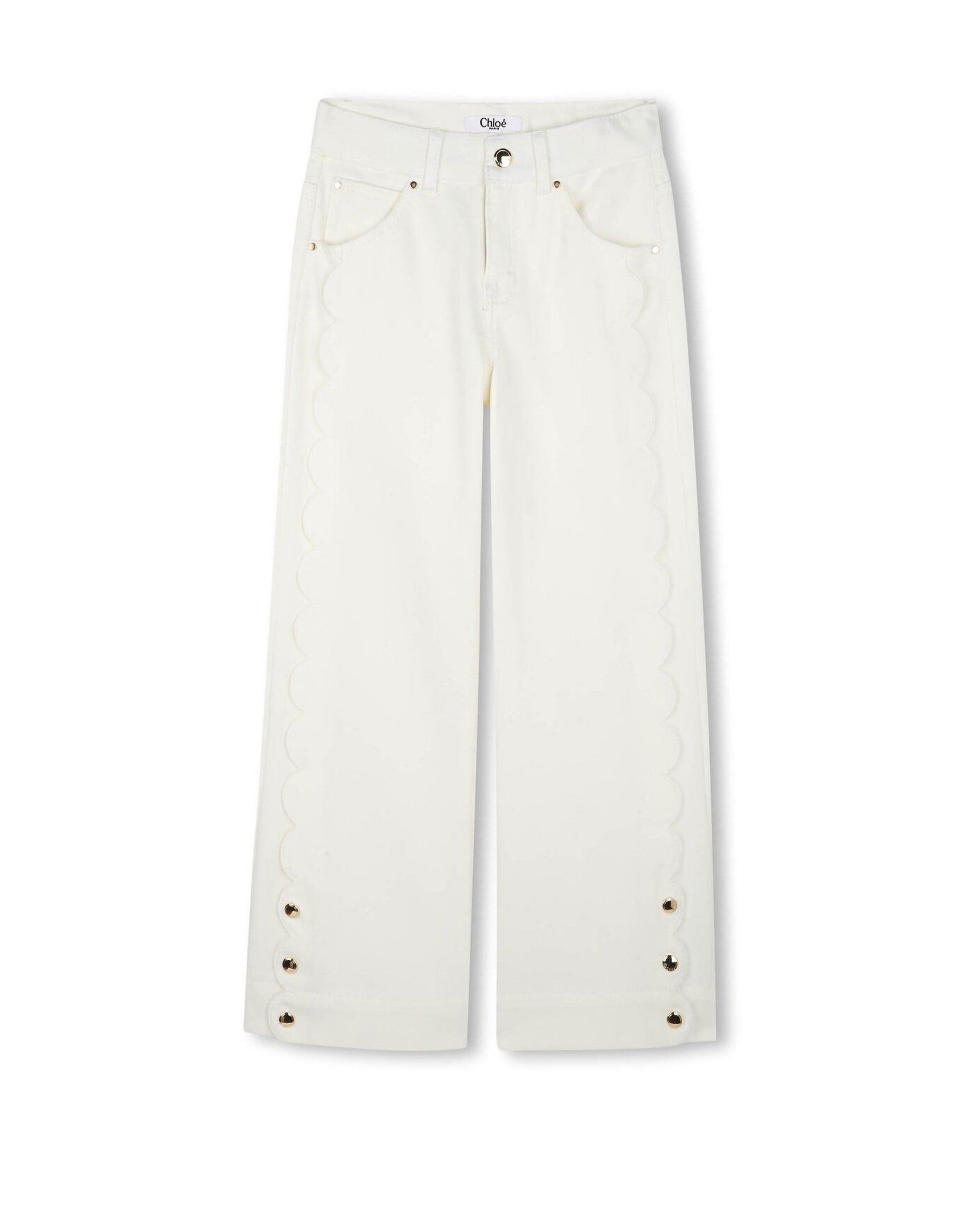Pantalon en sergé - Offwhite