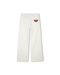 Pantalon en sergé - Offwhite
