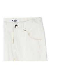 Pantalon en sergé - Offwhite