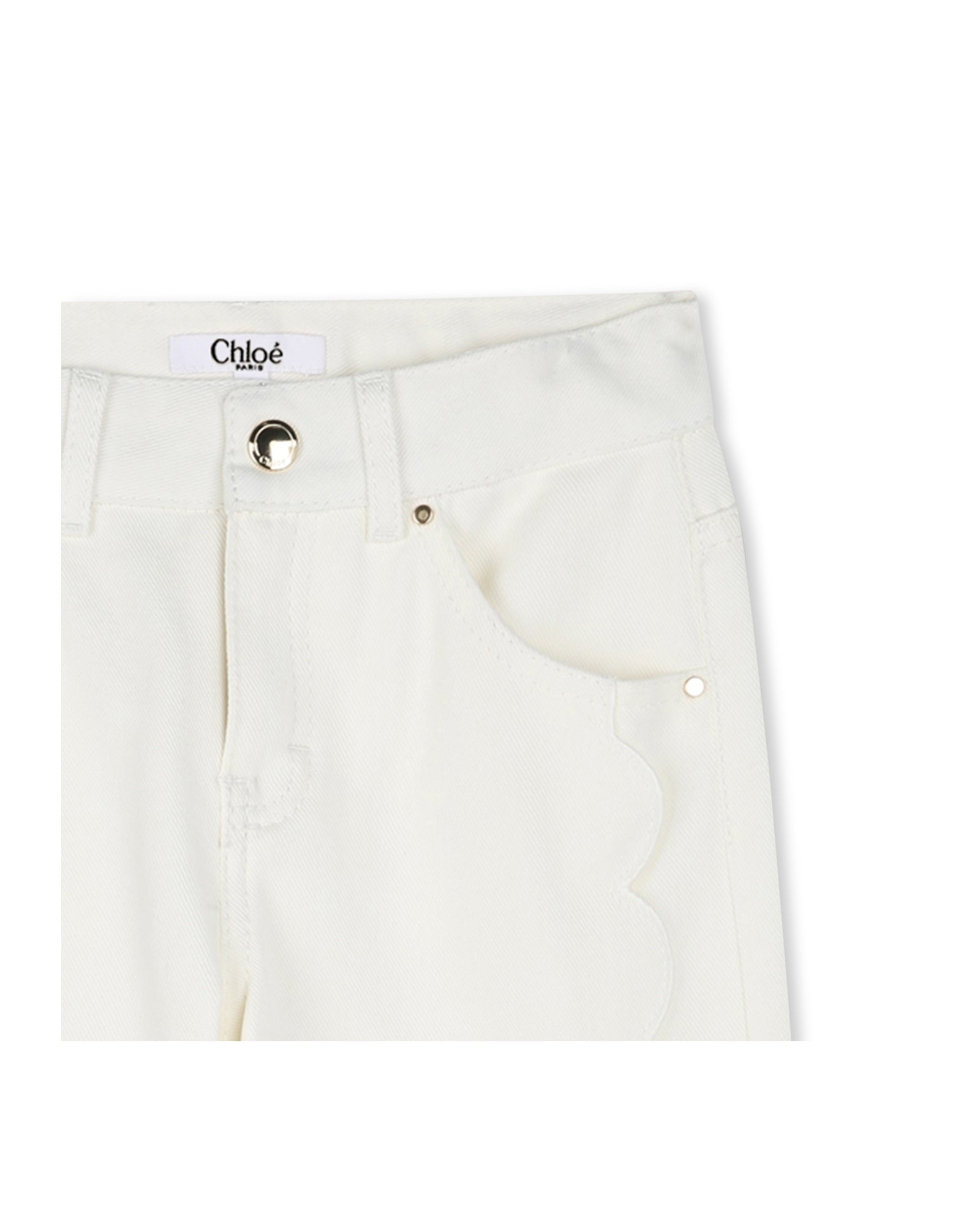 Pantalon en sergé - Offwhite