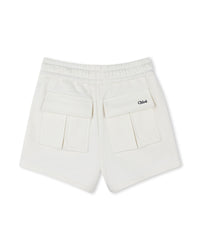 Short à taille élastiquée - Offwhite