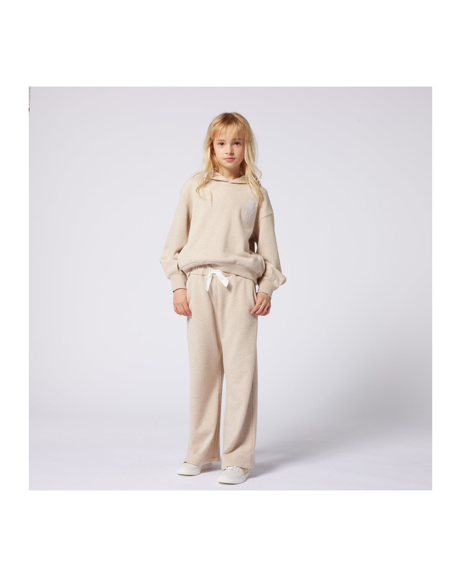 Pantalon de jogging en molleton - Beige Foncé