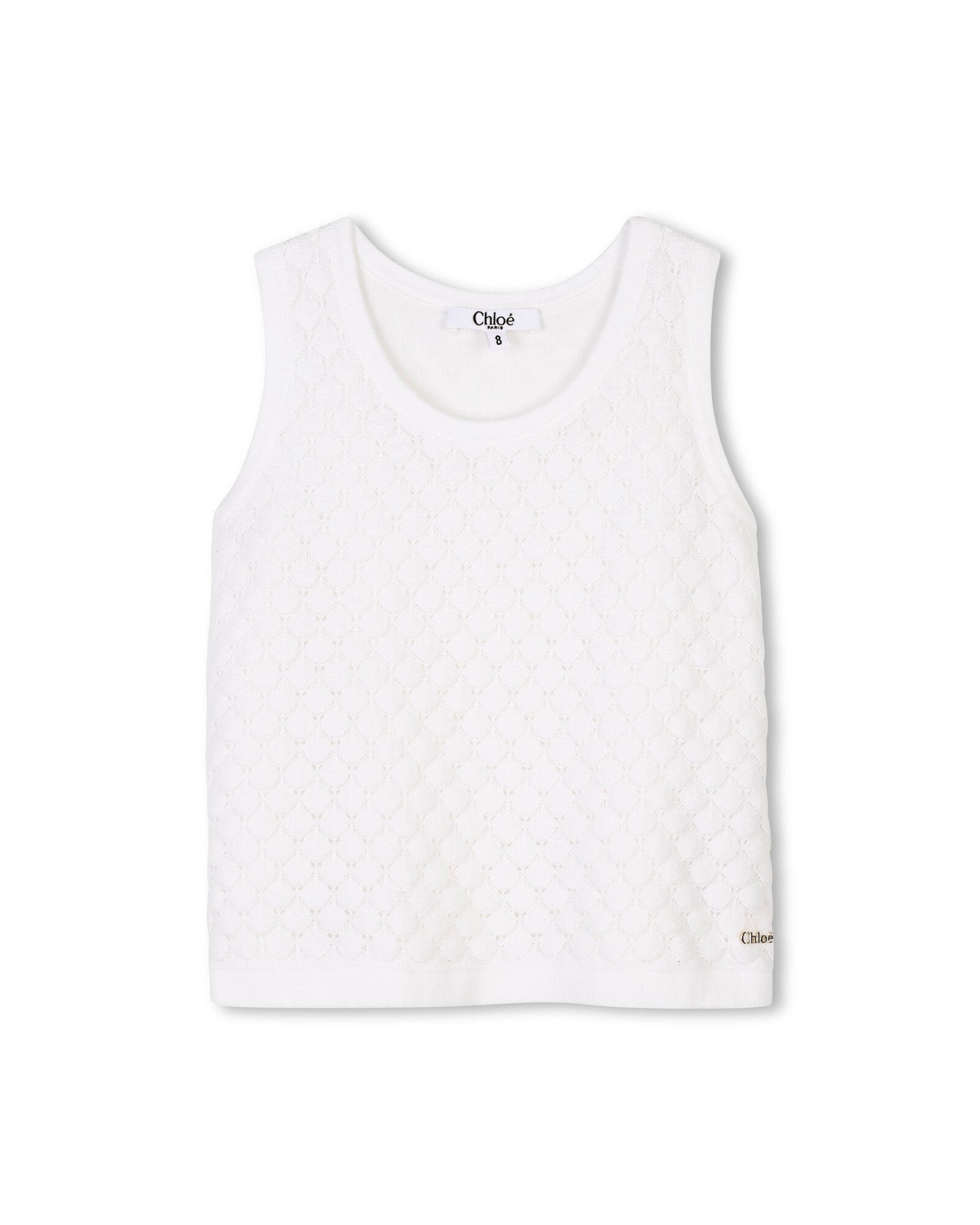 Ensemble débardeur et short en tricot fantaisie - Offwhite
