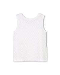 Ensemble débardeur et short en tricot fantaisie - Offwhite