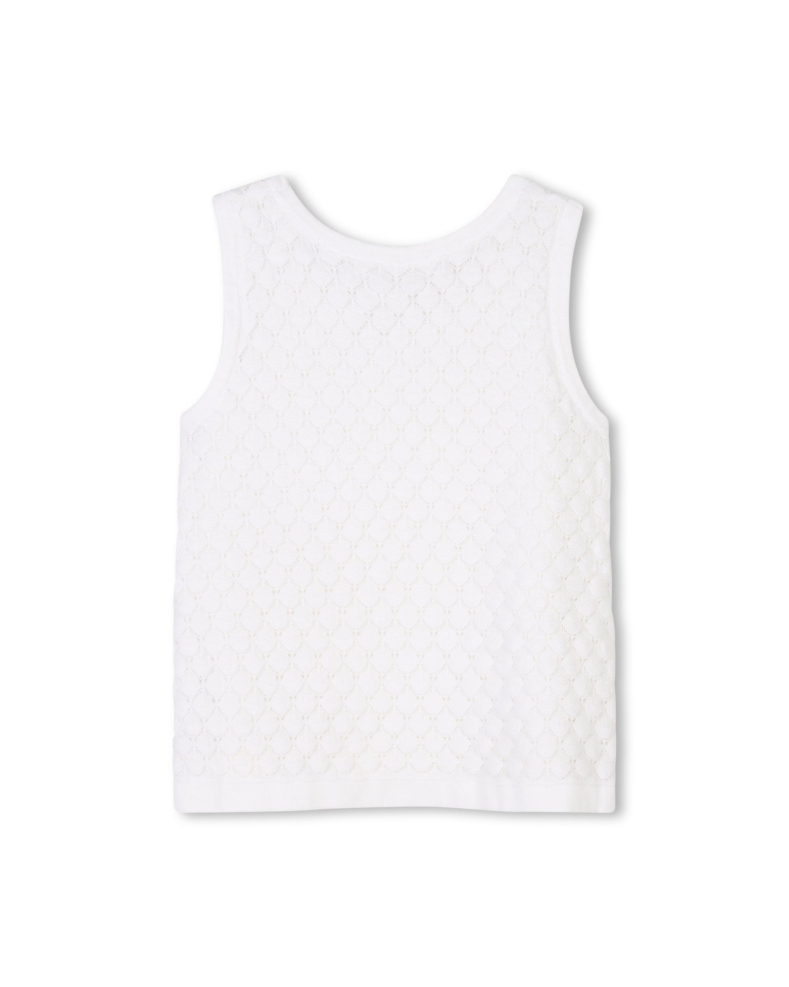 Ensemble débardeur et short en tricot fantaisie - Offwhite